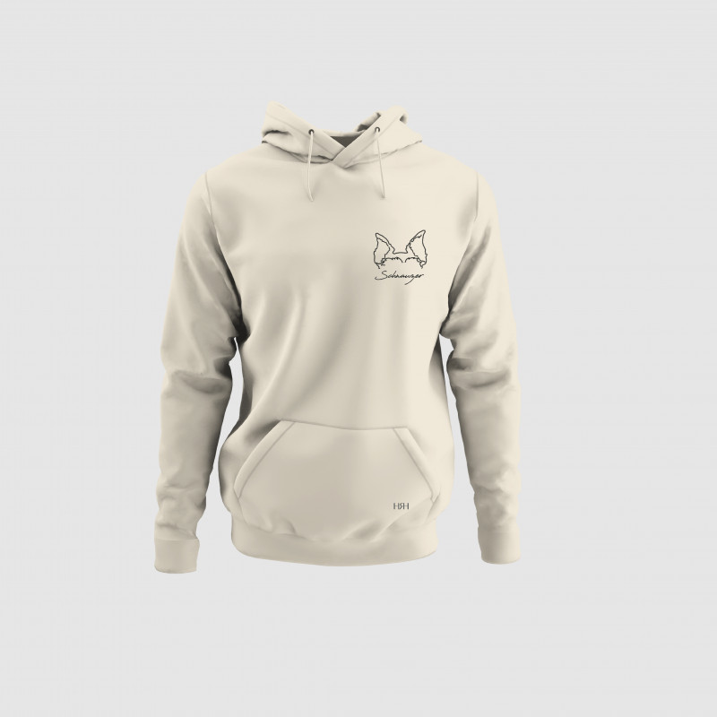 Sudadera bordada con las Orejas de tu mascota - Personalízala con su nombre