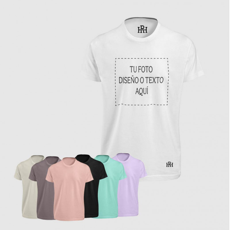 Camiseta Manga Corta Unisex Personalizada - 100% Algodón