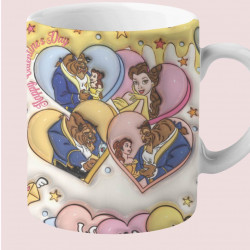 TAZA LOVE LA BELLA Y LA BESTIA