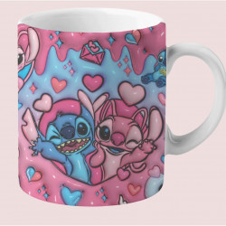 TAZA LOVE STICH & ANGEL