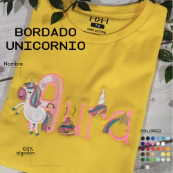Camiseta Infantil Bordada...